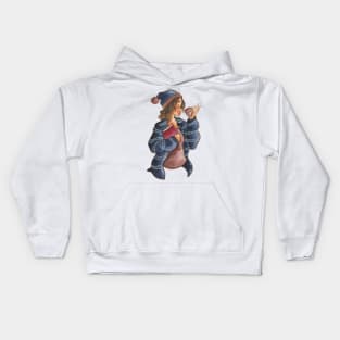 Winter Tea Kids Hoodie